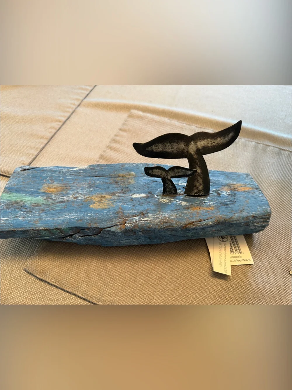 Driftwood Dbl whale tail table accent